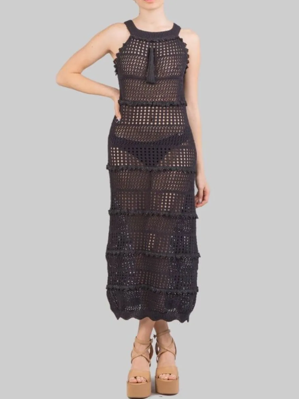 ABITO DA MARE TRAFORATO CON DETTAGLI IN LUREX | PHO FIRENZE Sale