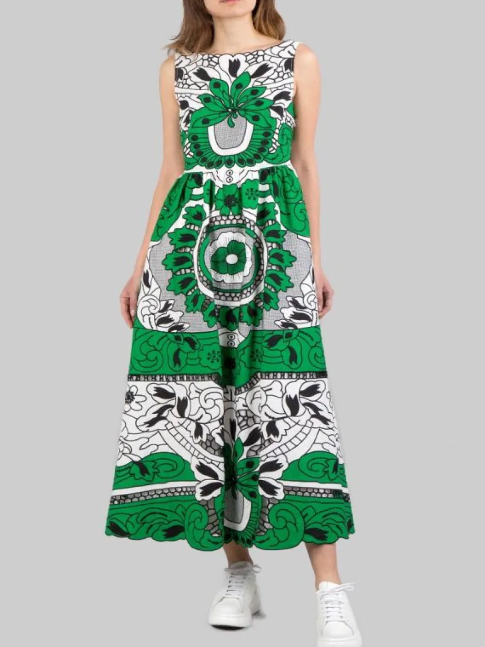 ABITO IN COTONE RICAMATO CON MOTIVO FLOREALE | RED VALENTINO Best