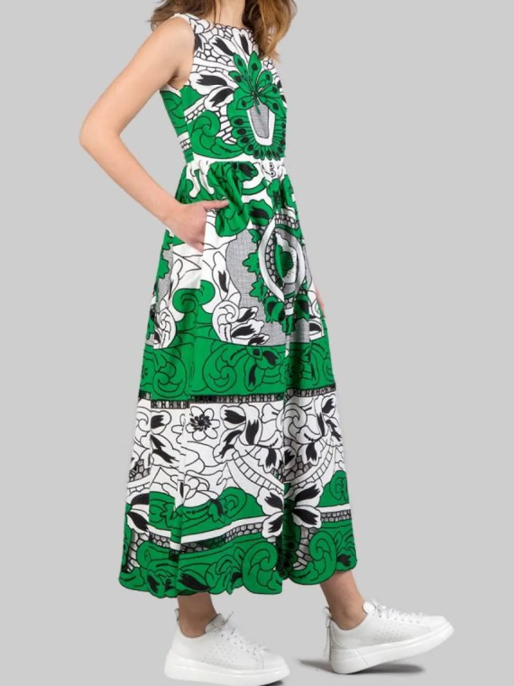 ABITO IN COTONE RICAMATO CON MOTIVO FLOREALE | RED VALENTINO Best