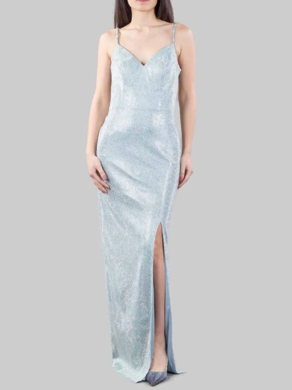 ABITO LUNGO A SIRENA REALIZZATO IN FULL STRASS | CARLA RUIZ New