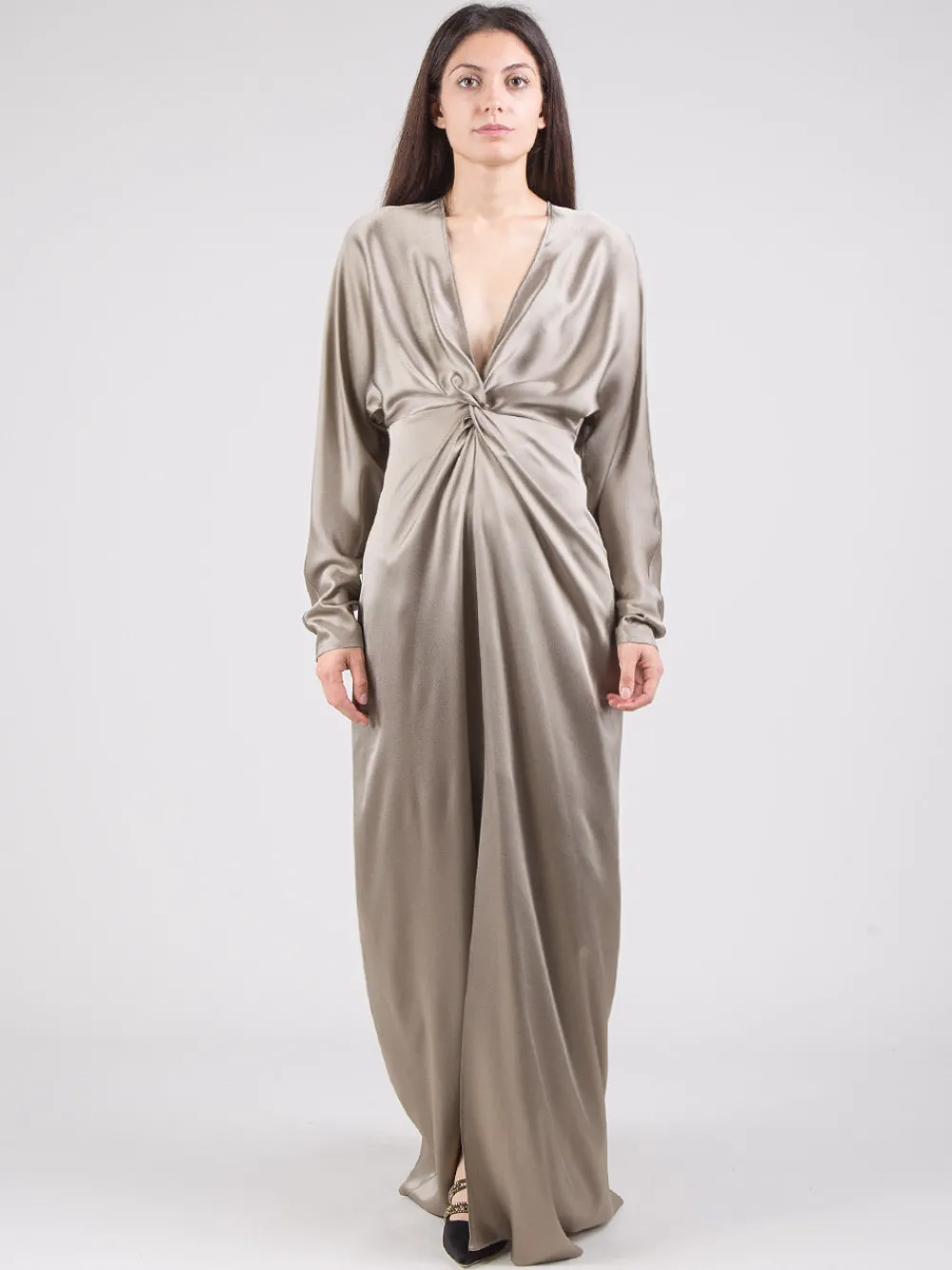 Abito lungo in raso | ANTONELLI FIRENZE Hot