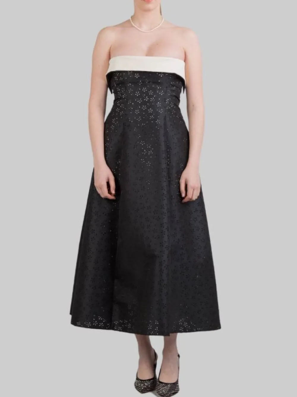 ABITO MIDI A BUSTIER CON MOTIVO FLOREALE | PHILOSOPHY DI LORENZO SERAFINI Fashion