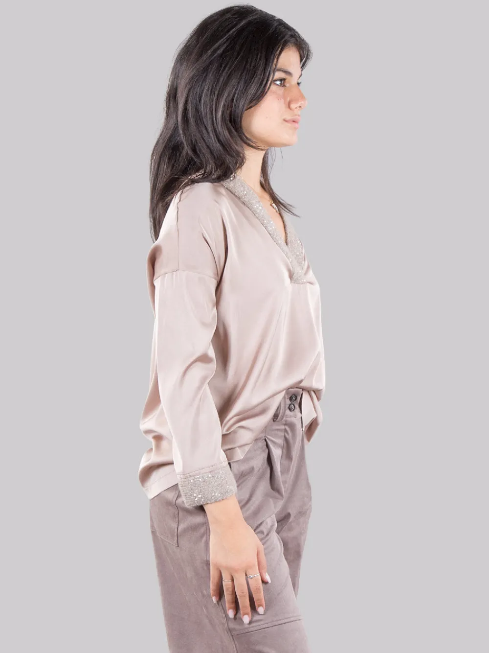Blusa con inserti | D.EXTERIOR New