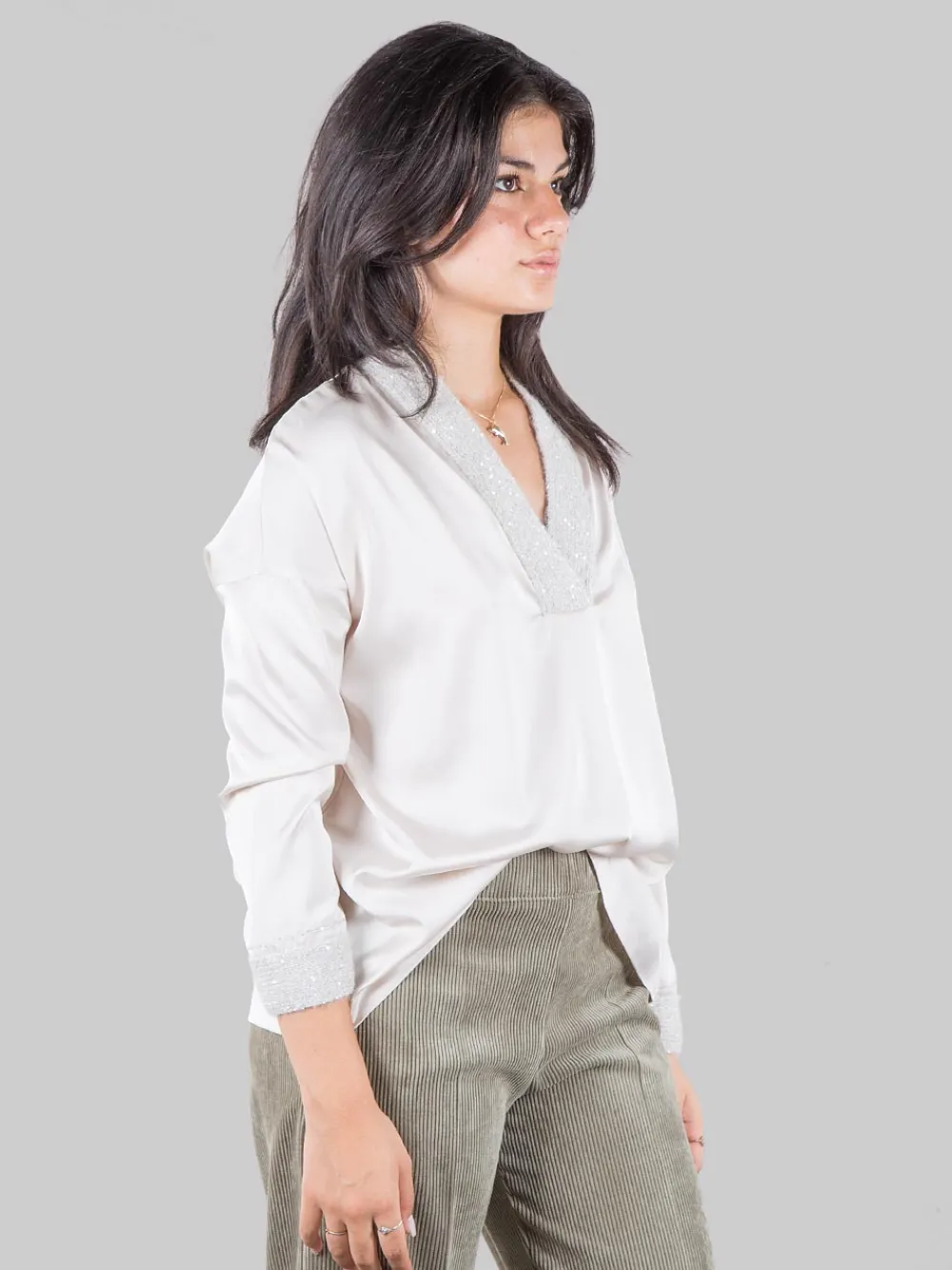 Blusa con inserti | D.EXTERIOR Online