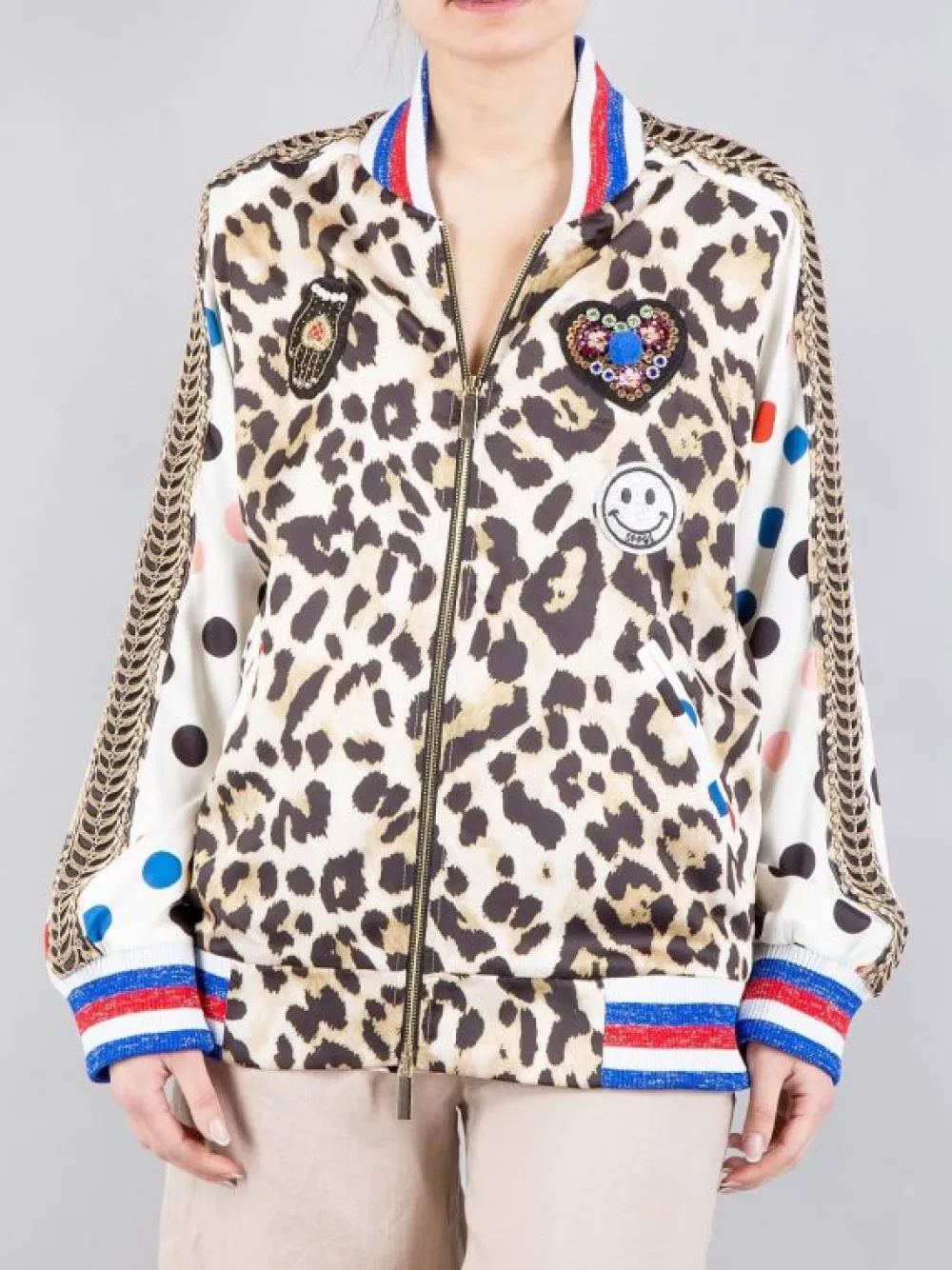 BOMBER OVERSIZE CON PATCH E PASSAMANERIE | 5 PROGRESS Fashion