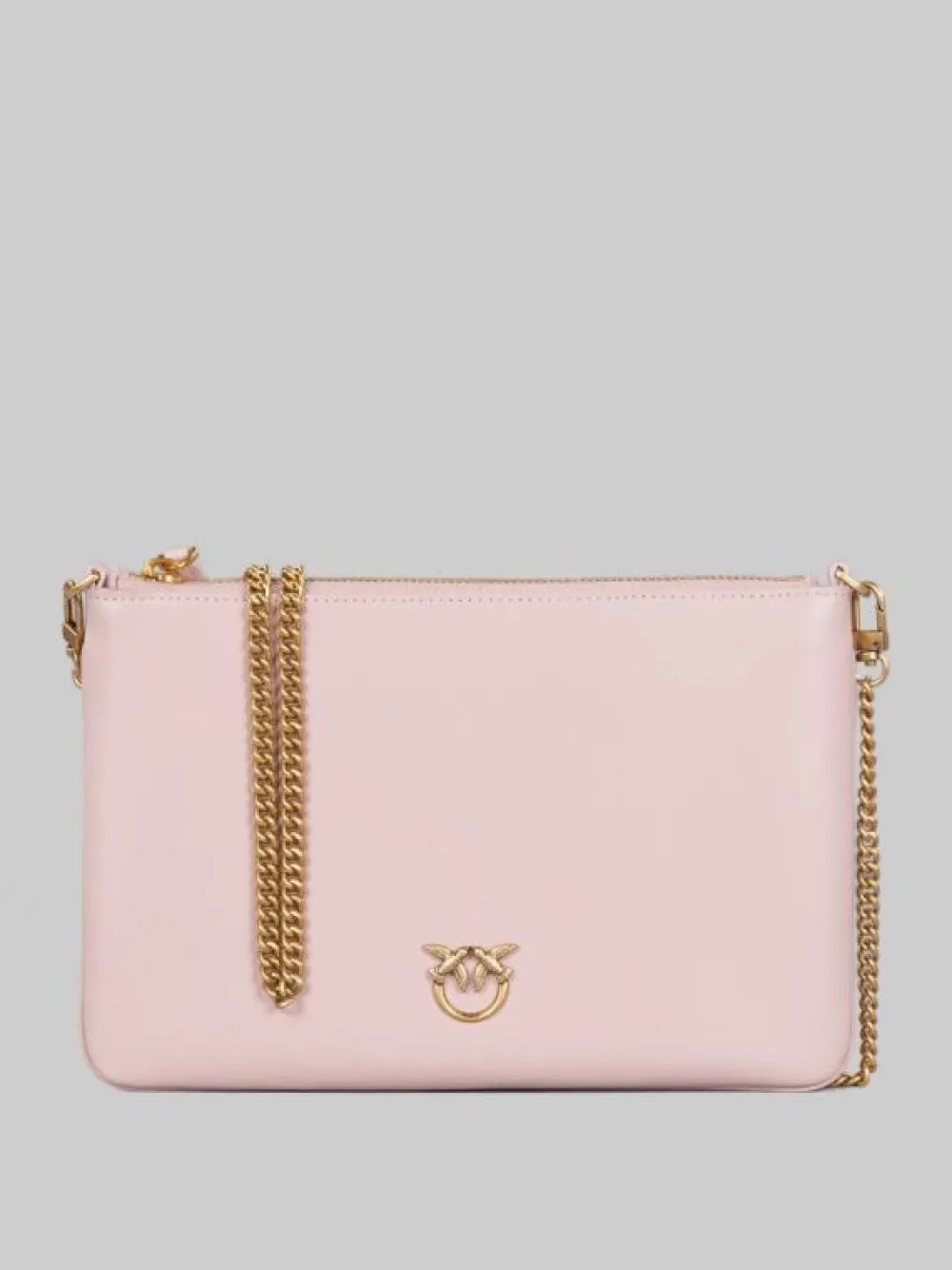 BORSA FLAT A TRACOLLA IN PELLE ROSA CIPRIA | PINKO Online