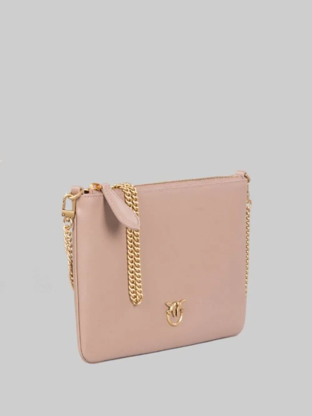 BORSA FLAT A TRACOLLA IN PELLE BISCOTTO | PINKO Online