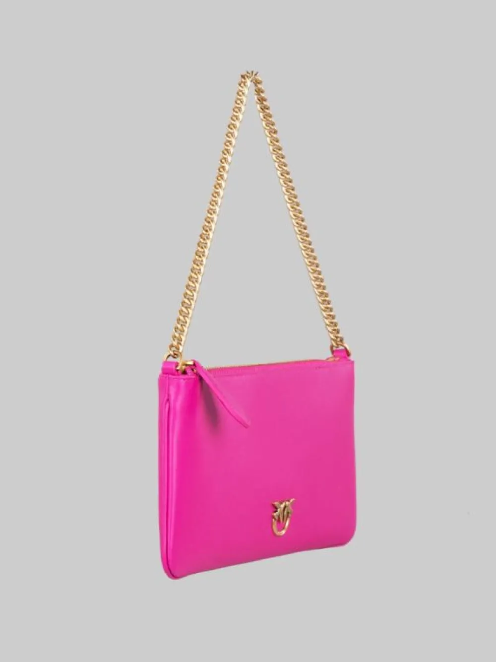 BORSA HORIZONTAL FLAT IN PELLE LISCIA CON TRACOLLINA | PINKO Fashion