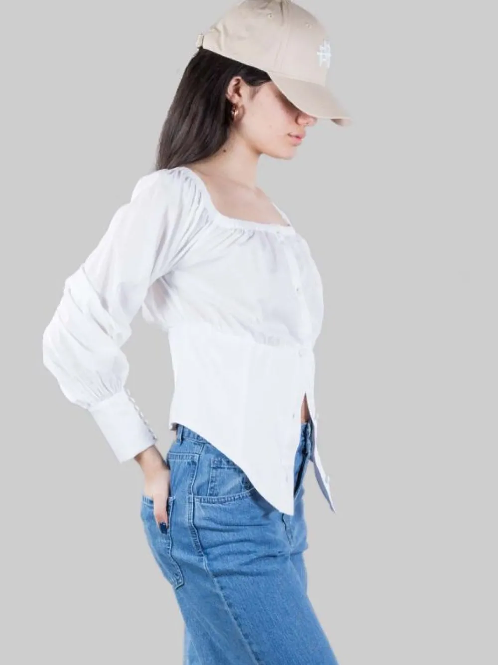 CAMICIA BUSTIER CON SCOLLATURE QUADRATA | MARIA VITTORIA PAOLILLO Hot