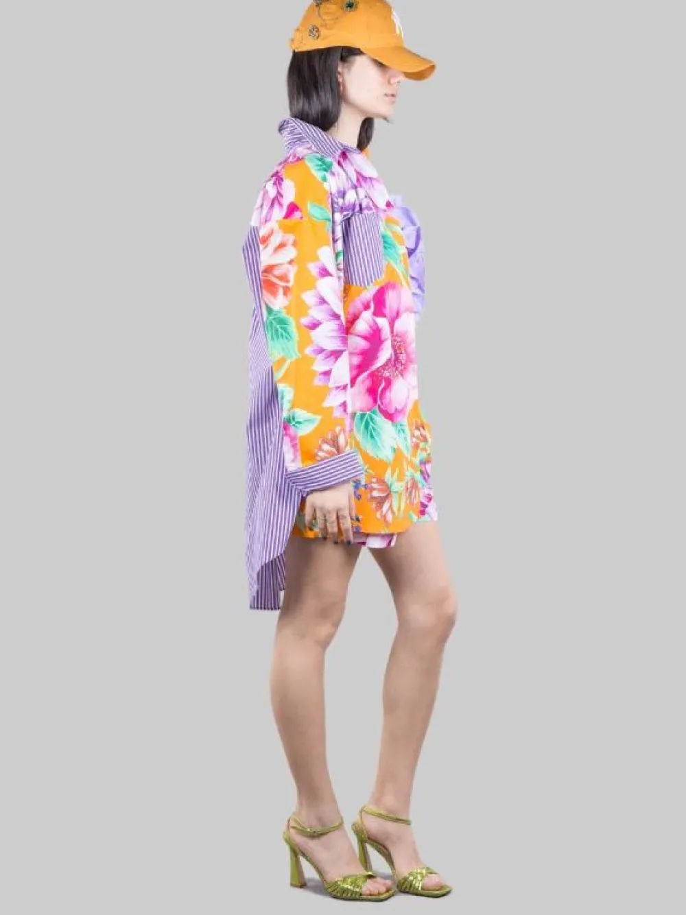 CAMICIA OVERSIZE A RIGHE E FIORI | GINA GORGEOUS Hot
