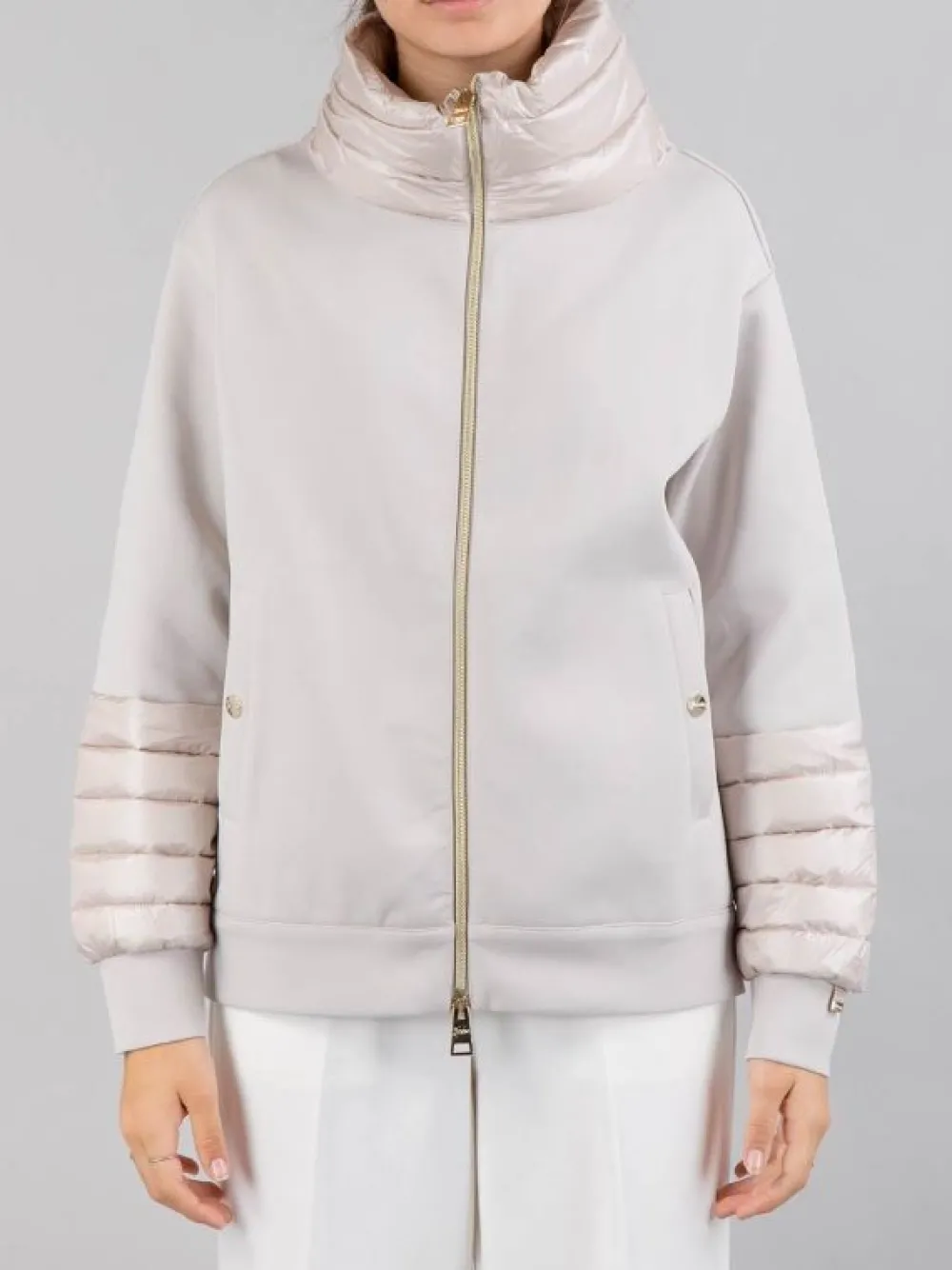 CAPPA RESORT IN TESSUTO SCUBA E DETTAGLI IN NYLON | HERNO Clearance