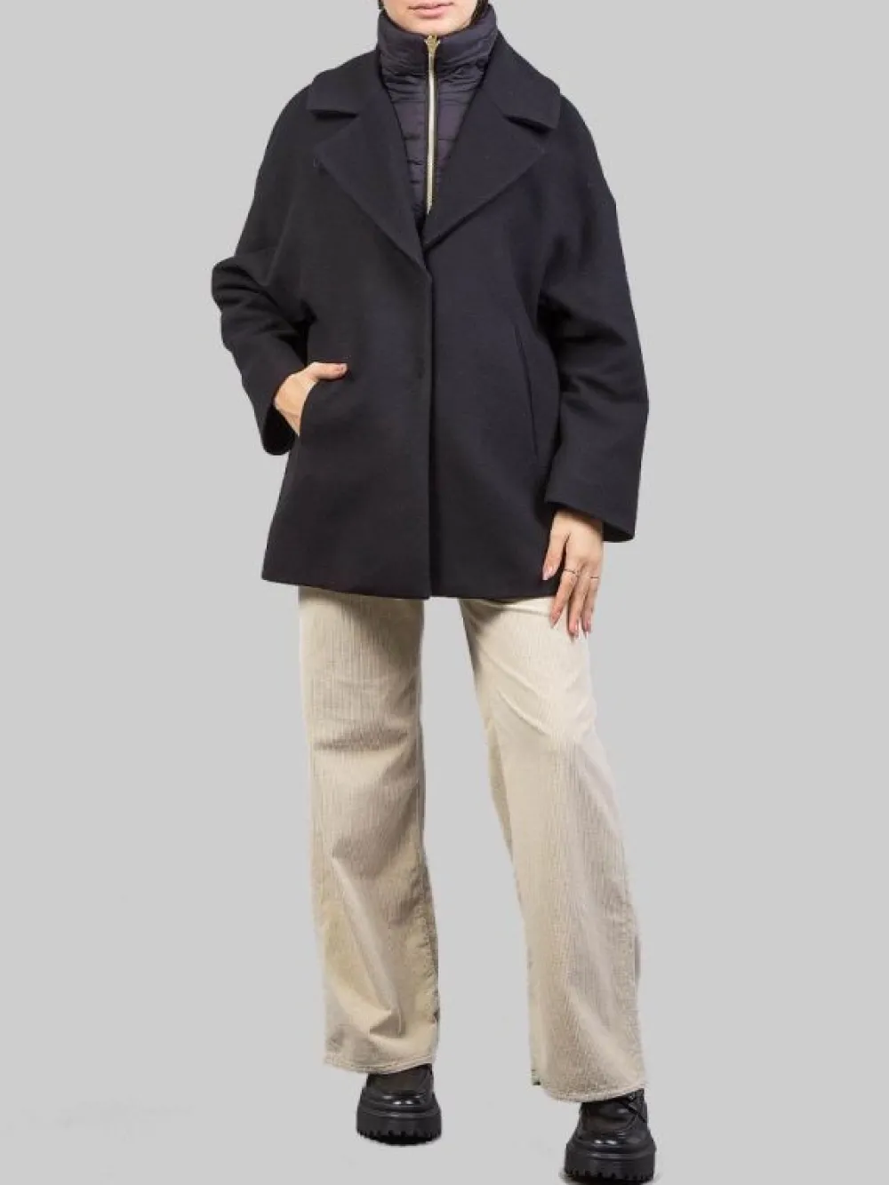 CAPPOTTINO IN LANA CON IMBOTTITURA | HERNO Best