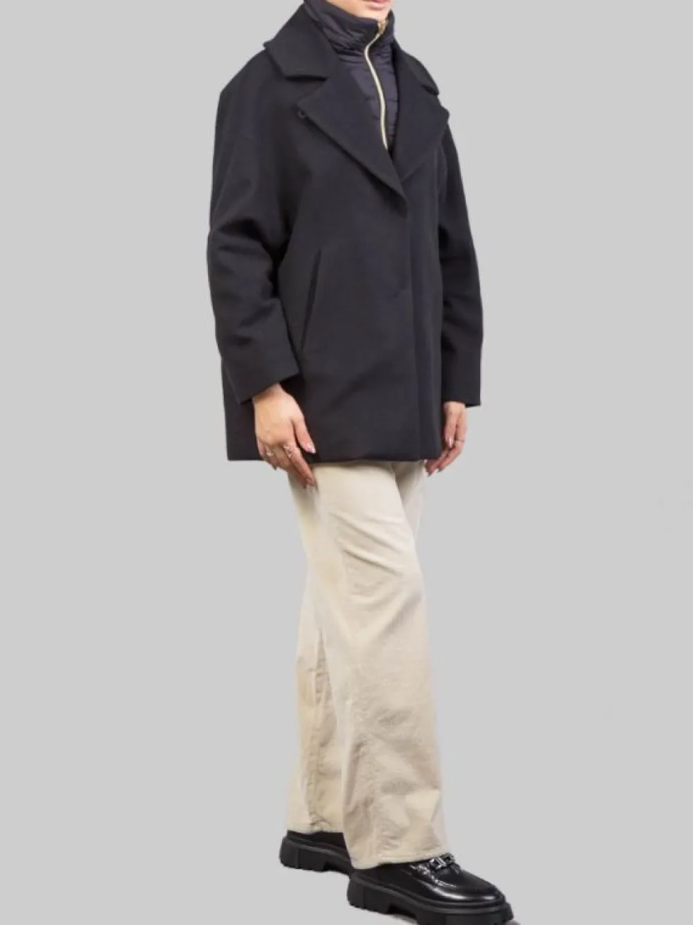 CAPPOTTINO IN LANA CON IMBOTTITURA | HERNO Best