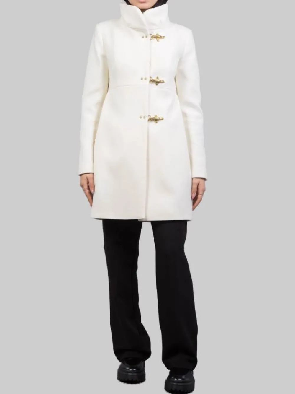 CAPPOTTINO ROMANTIC IN PANNO DI LANA BIANCO | FAY Outlet