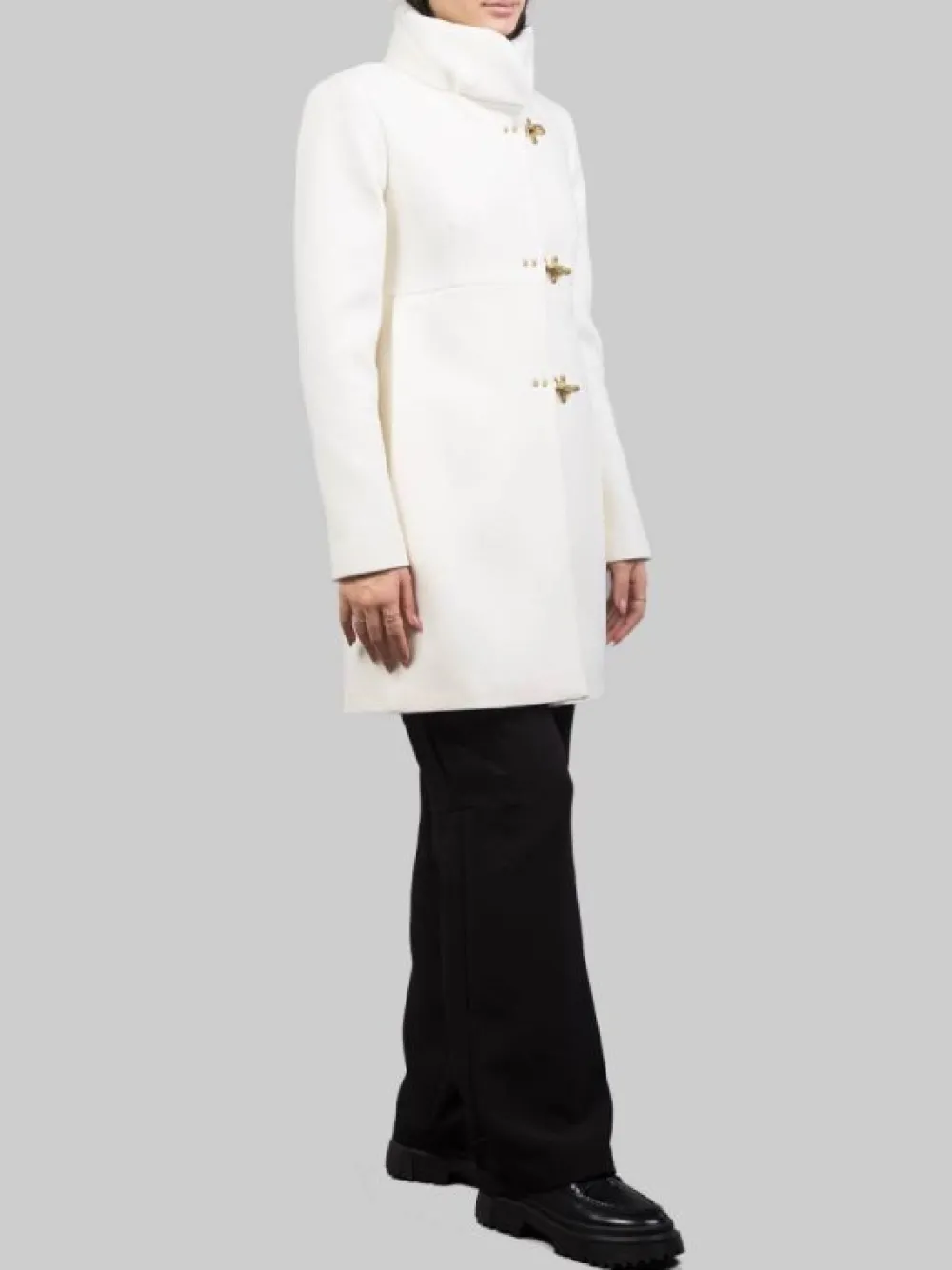 CAPPOTTINO ROMANTIC IN PANNO DI LANA BIANCO | FAY Outlet