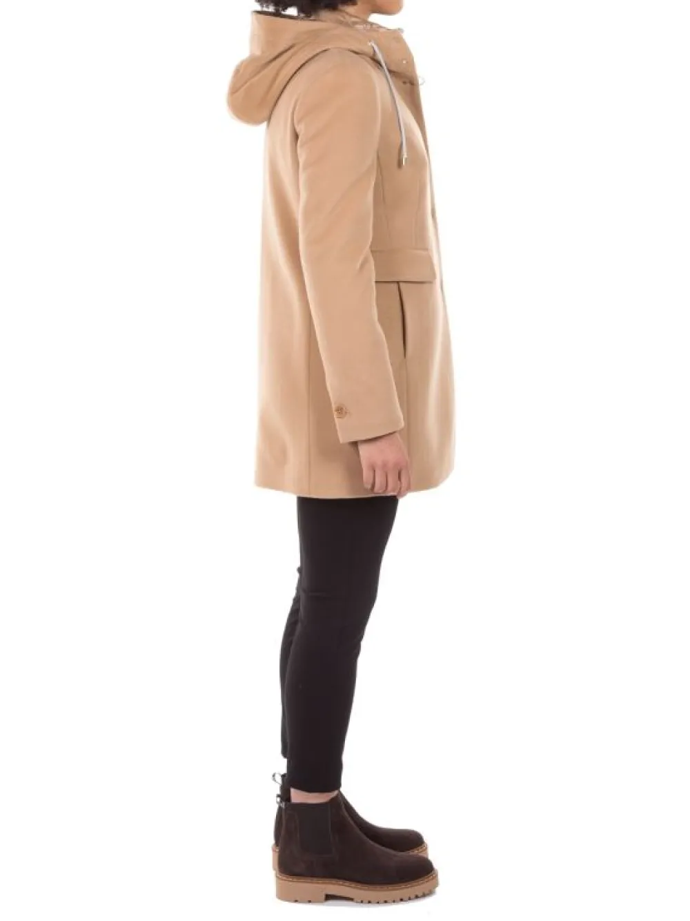 CAPPOTTO DOUBLE COAT CAMMELLO IN MISTO LANA E CACHEMIRE | FAY Sale