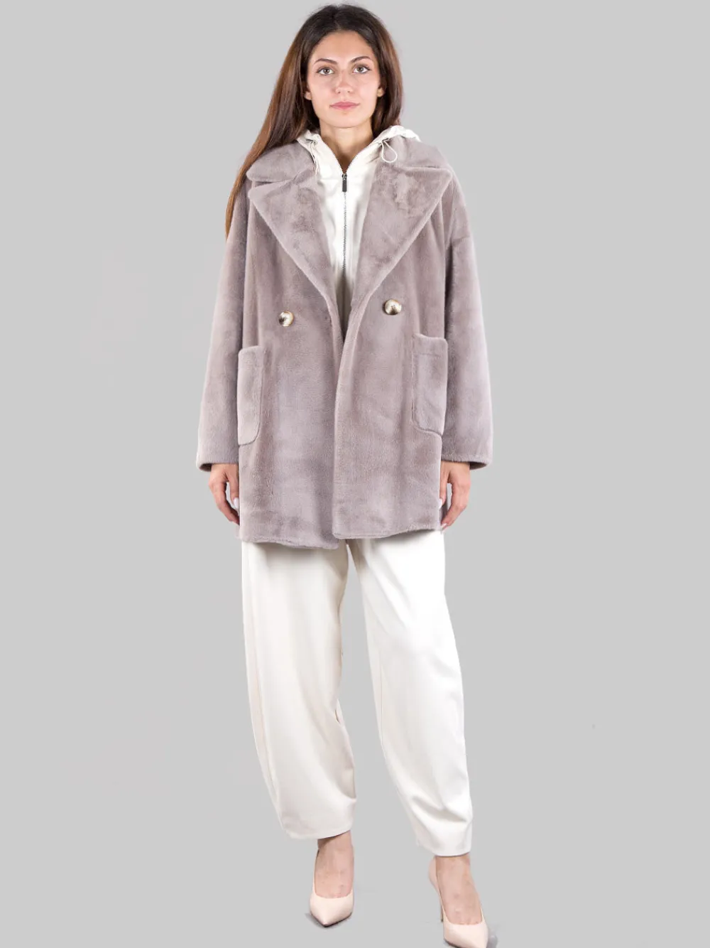 Cappotto in ecopelliccia | BETTA CORRADI Sale