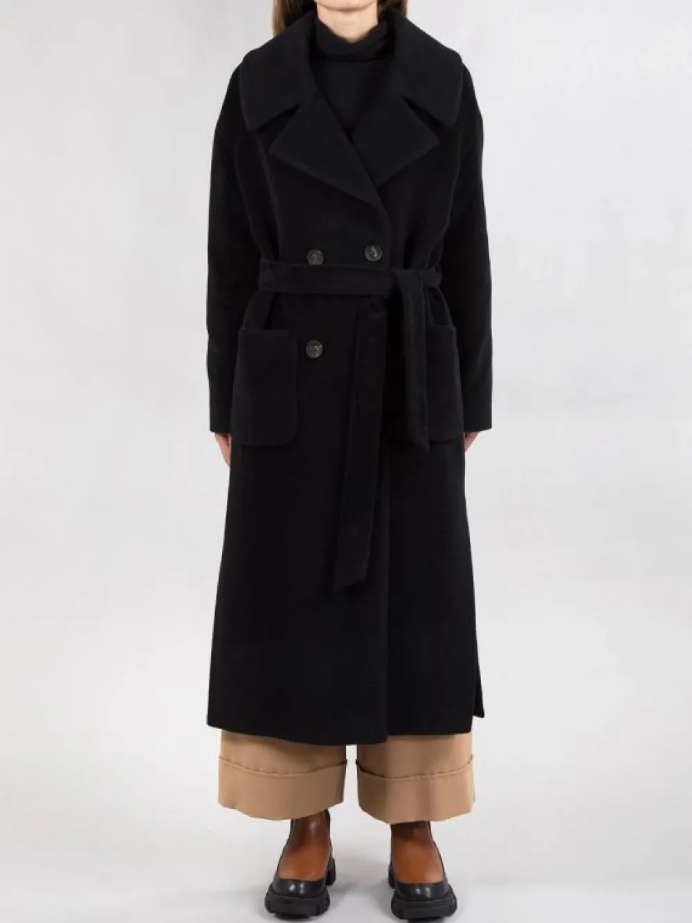 CAPPOTTO LUNGO CON CINTURA | MOUCHE Outlet