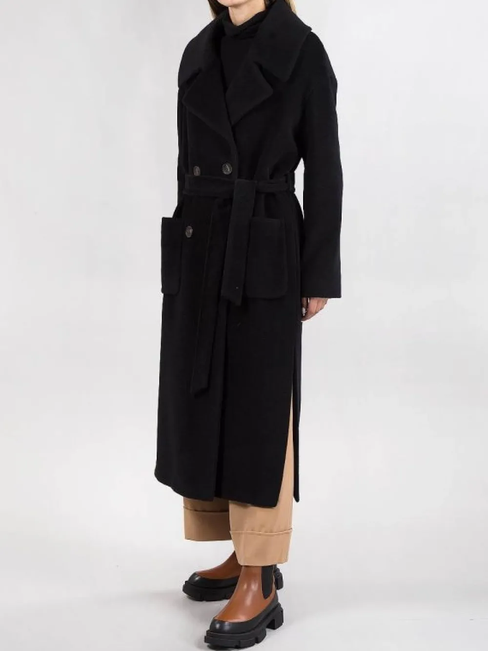 CAPPOTTO LUNGO CON CINTURA | MOUCHE Outlet