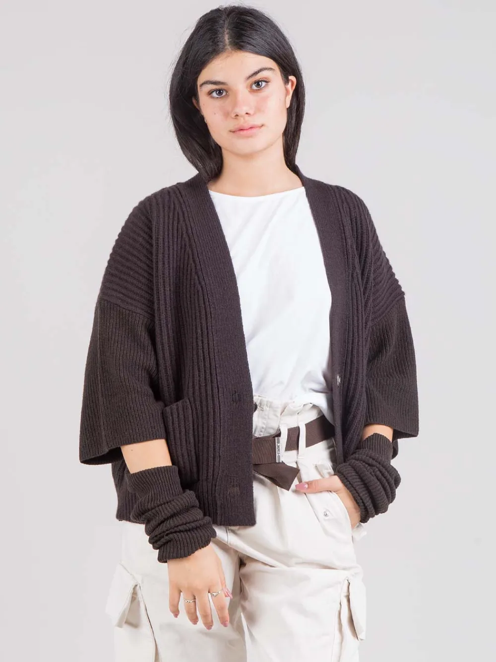Cardigan a coste | PINKO Fashion