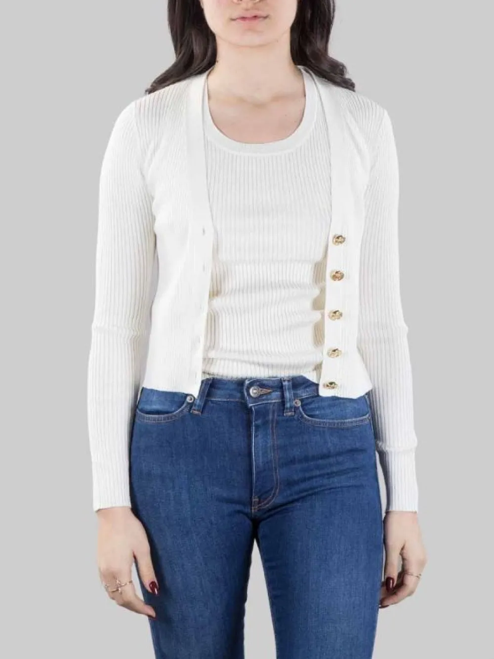 CARDIGAN TILACINO CON LOGO TRASPARENTE | PINKO Best