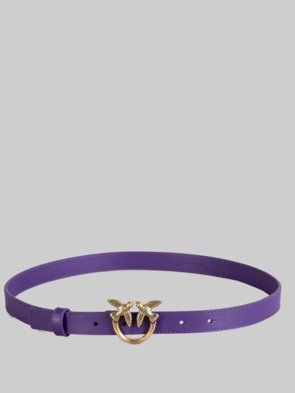 CINTURA LOVE BERRY IN PELLE LISCIA CON FIBBIA LOVE BIRDS | PINKO Best