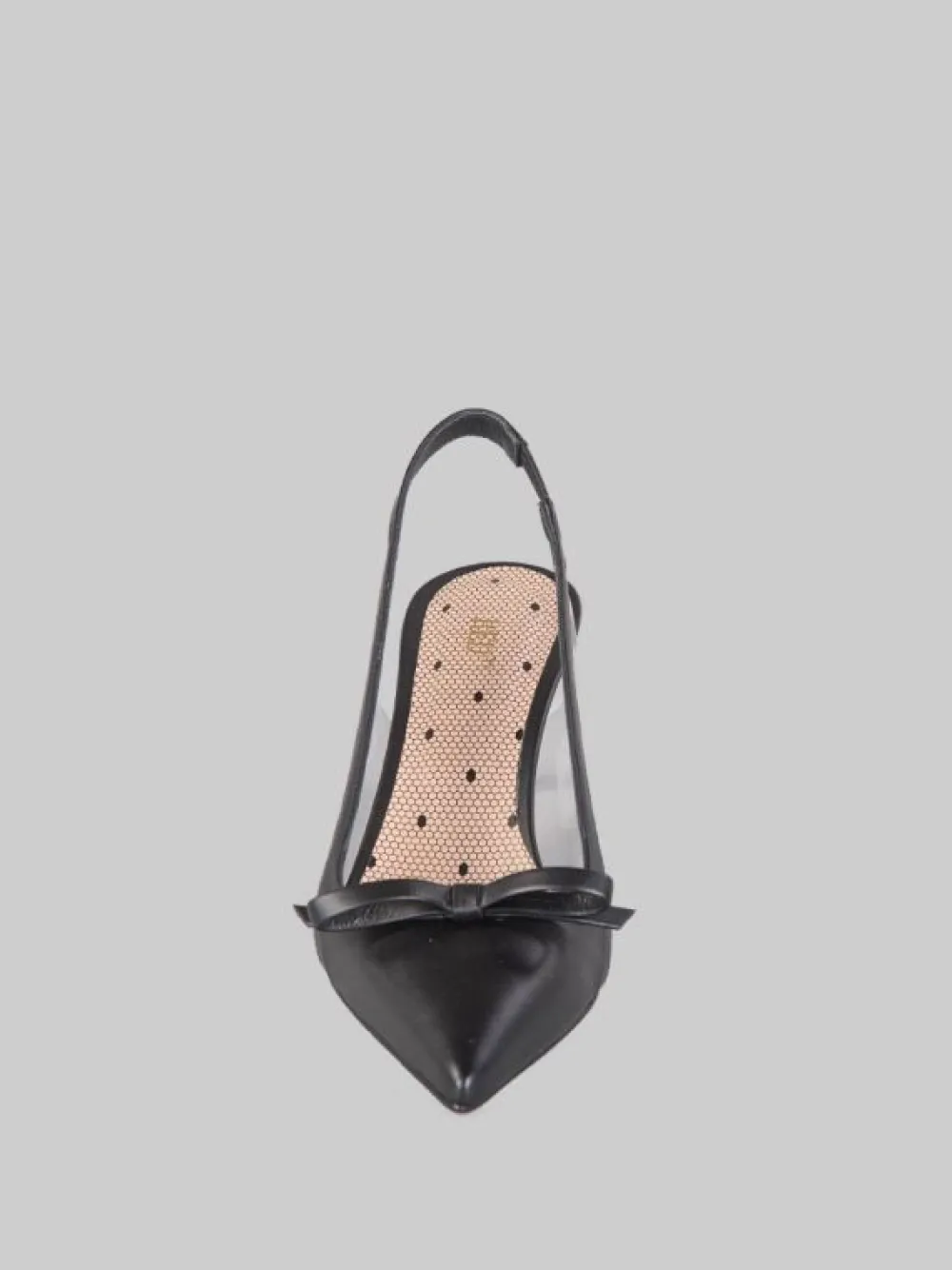 DÉCOLLETÉ IN MORBIDA PELLE CON INSERTI IN MATERIALE TRASPARENTE | RED VALENTINO Sale