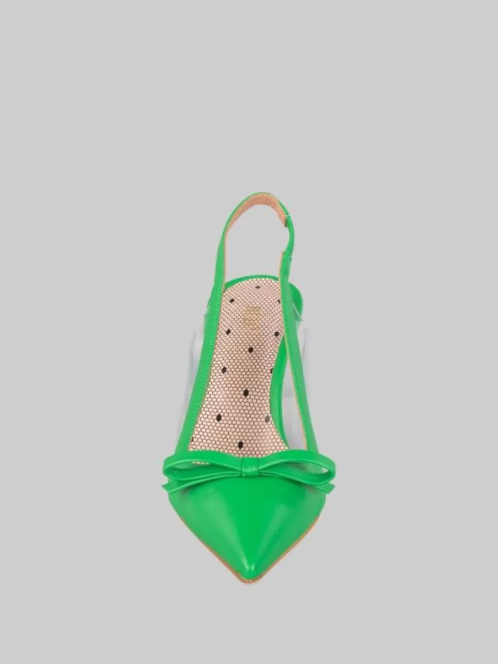 DÉCOLLETÉ IN PELLE CON FIOCCO E INSERTI TRASPARENTI | RED VALENTINO New