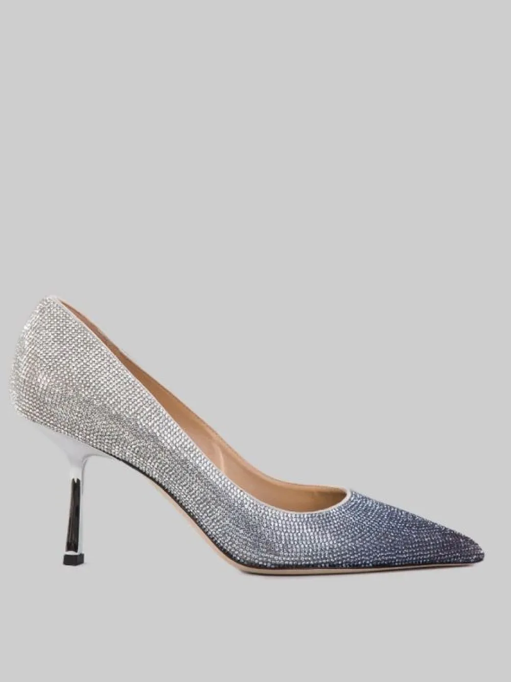 DÉCOLLETÉ IN PELLE RICOPERTA DI STRASS E NERA | PROSPERINE Hot