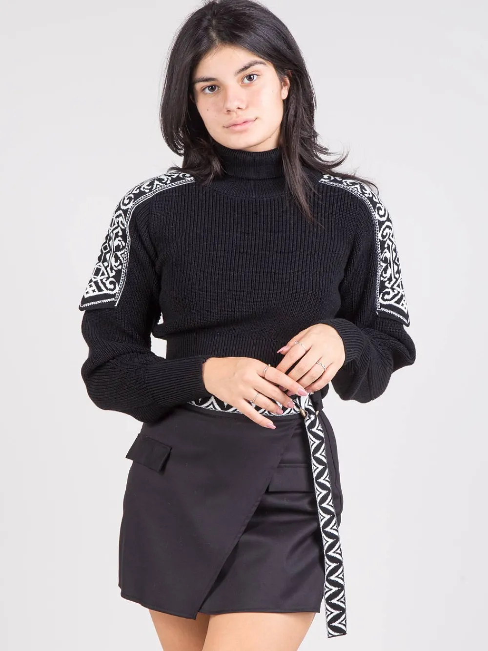 Dolcevita crop jacquard | AKEP Best
