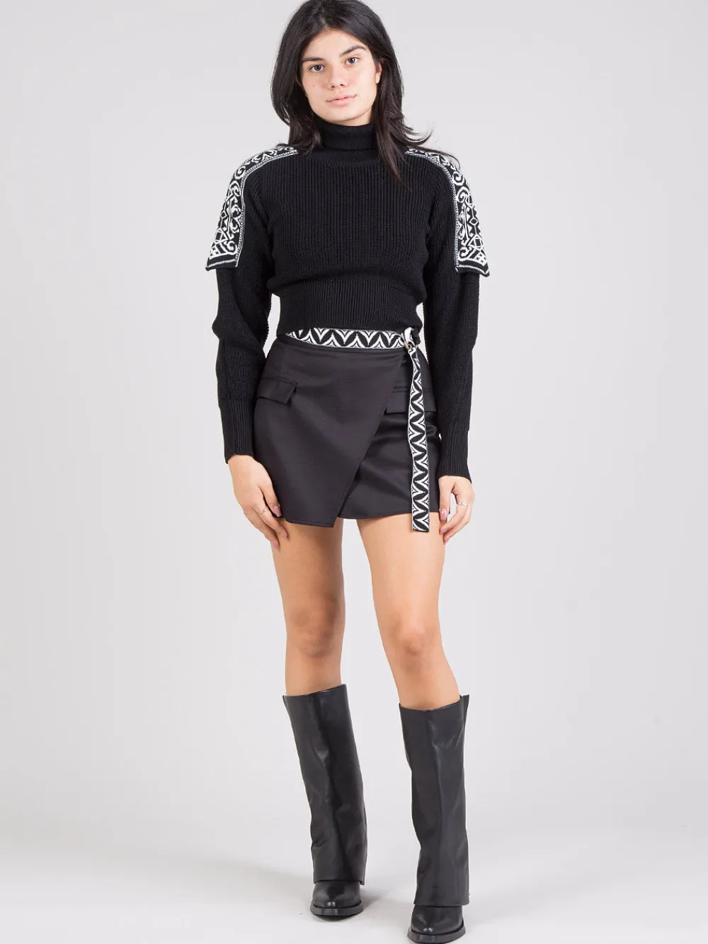 Dolcevita crop jacquard | AKEP Best