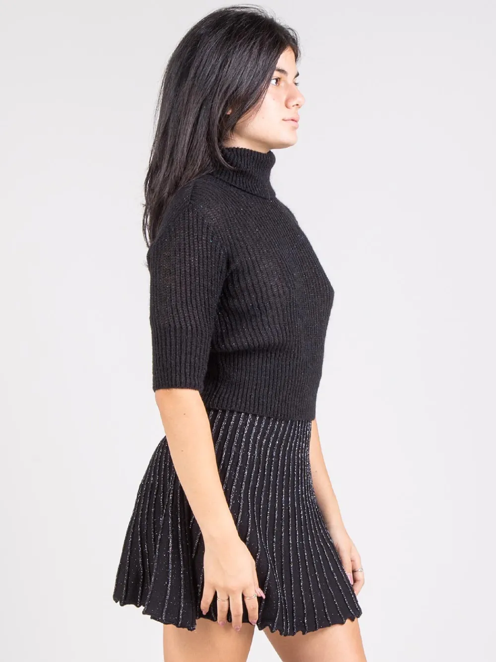 Dolcevita crop nera | AKEP Best