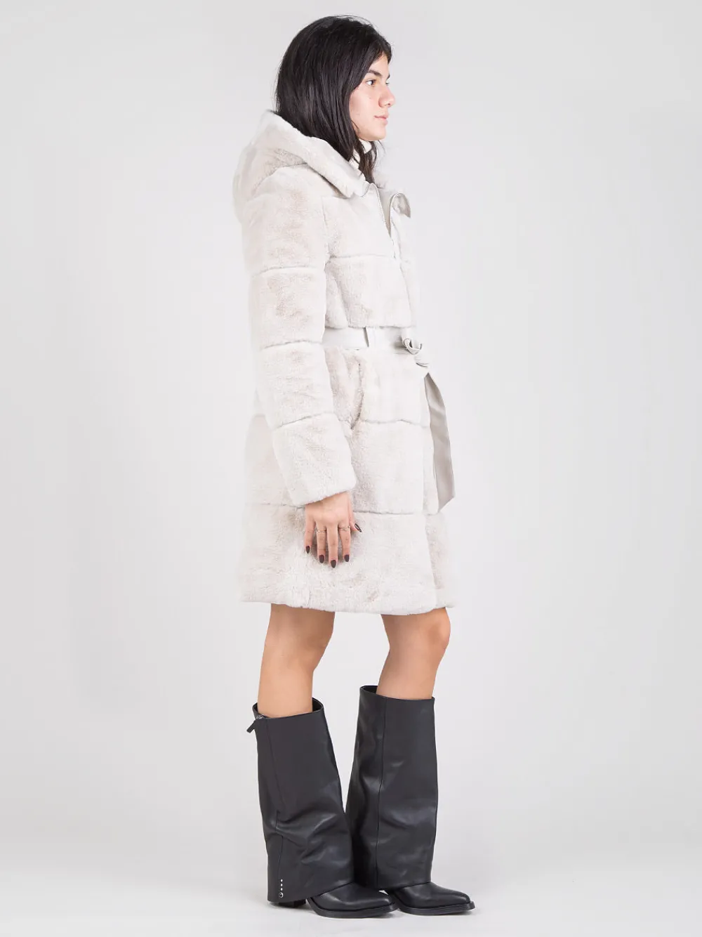 Ecopelliccia con cintura | RINO u0026 PELLE New