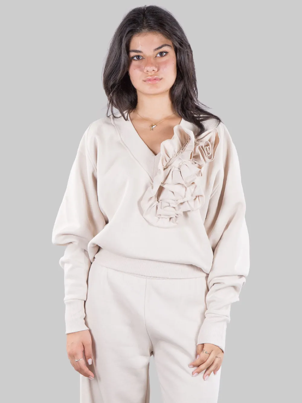 Felpa con rouches | GINA GORGEOUS Clearance