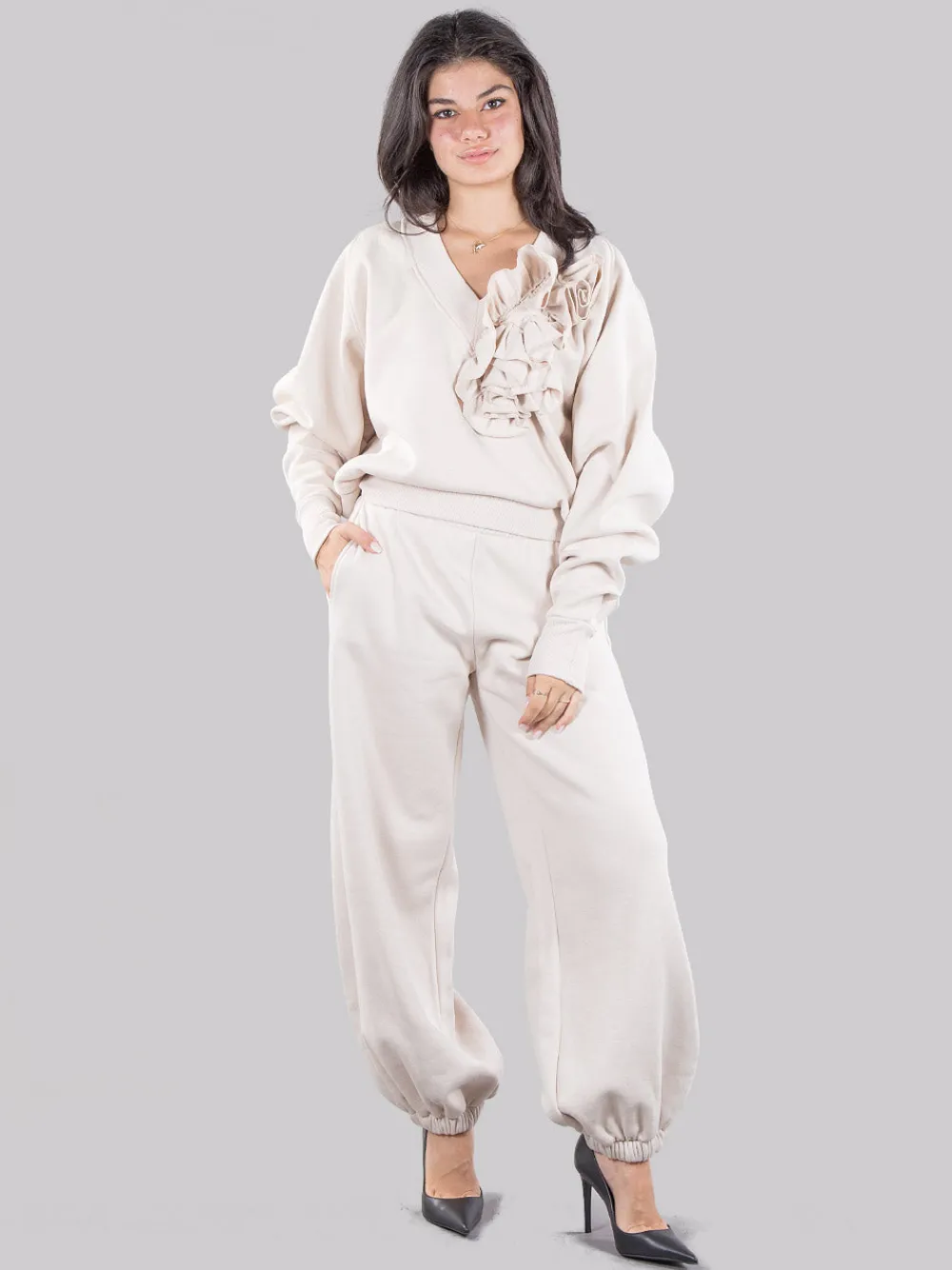 Felpa con rouches | GINA GORGEOUS Clearance