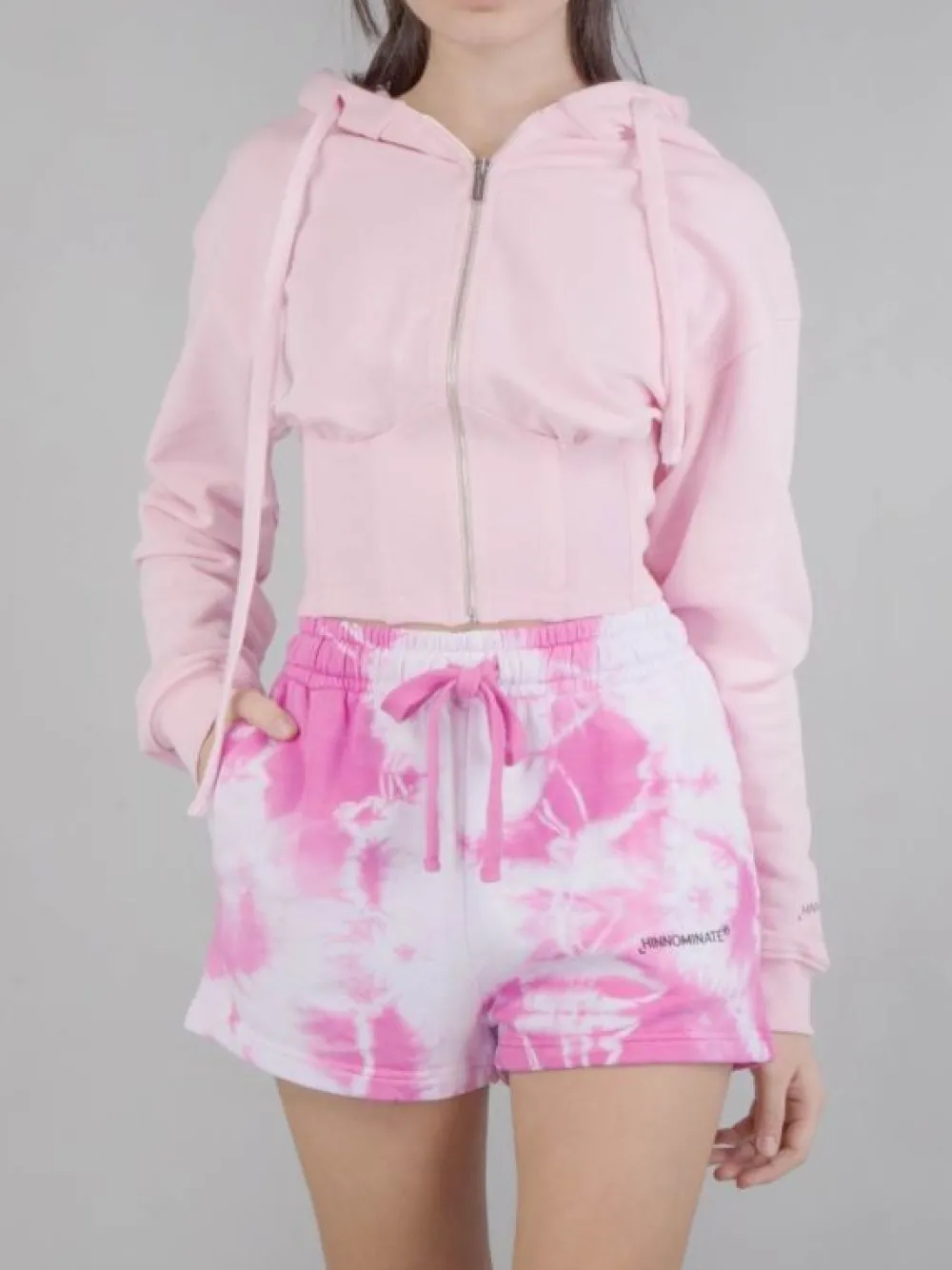 FELPA CORTA BUSTIER CON CAPPUCCIO | HINNOMINATE Sale