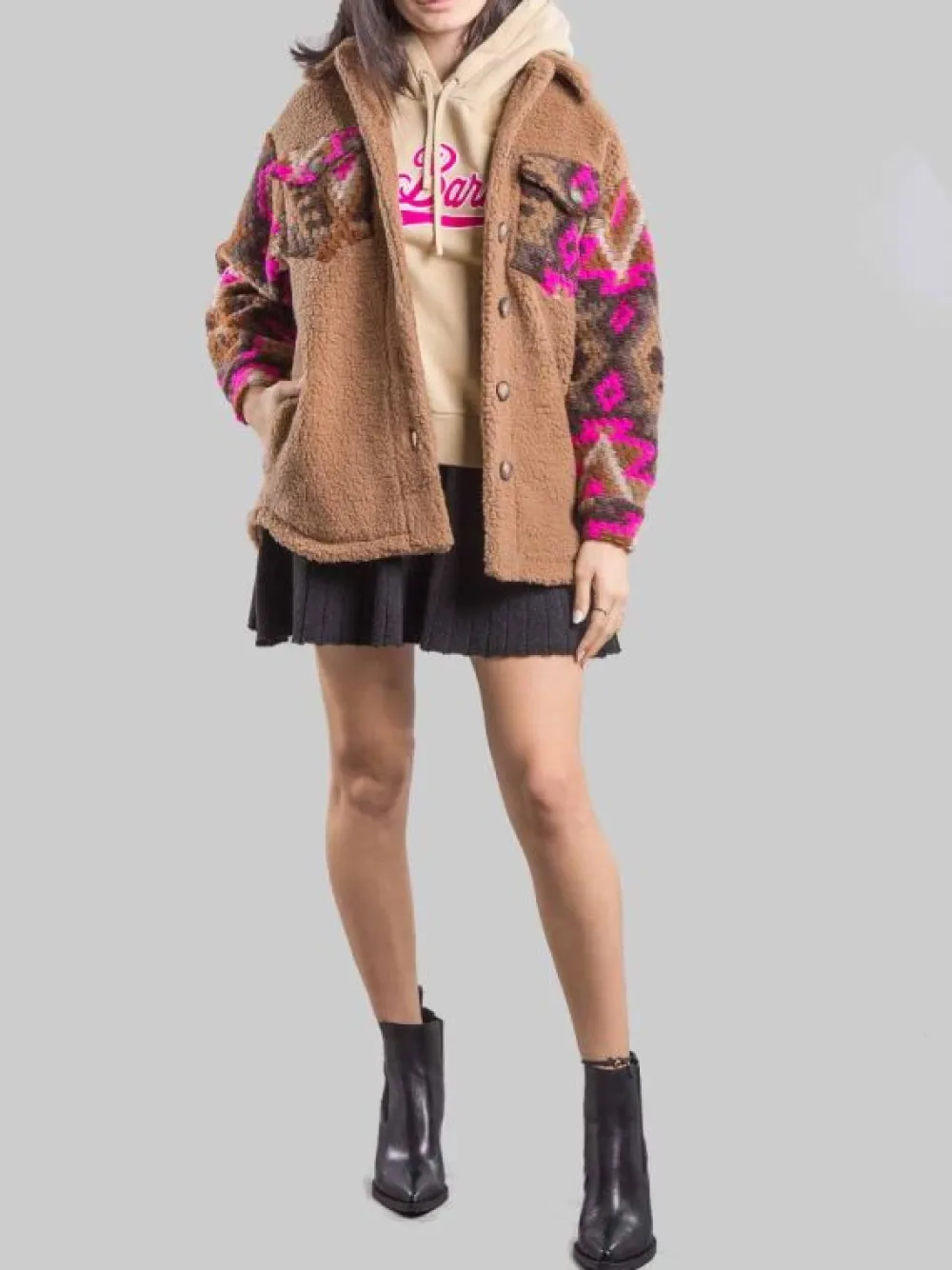 GIACCA CAMICIA ELYS A FANTASIA ETNICA | MC2 SAINT BARTH New