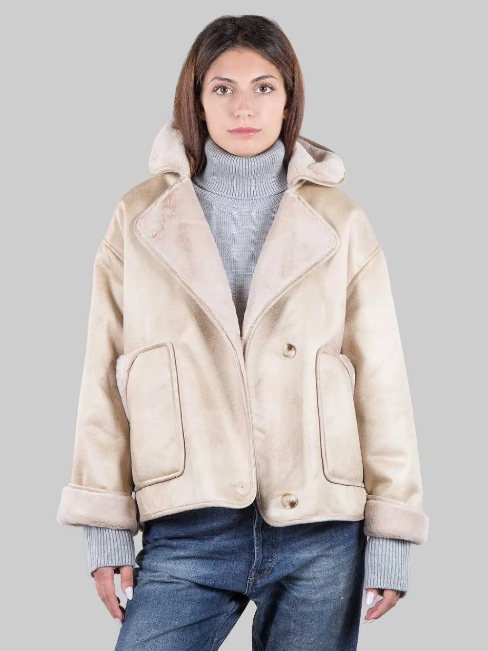 Giacca oversize in ecopelliccia | BETTA CORRADI Clearance