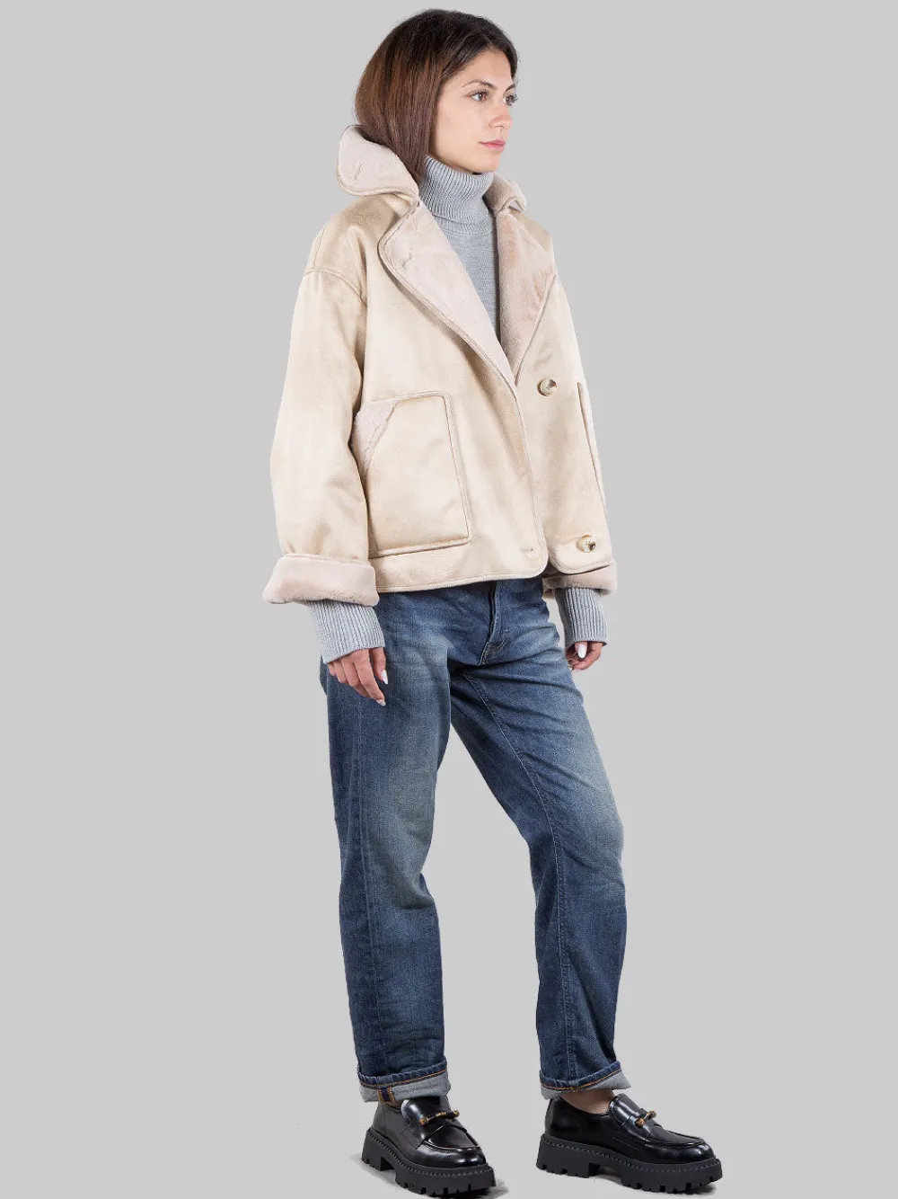 Giacca oversize in ecopelliccia | BETTA CORRADI Clearance