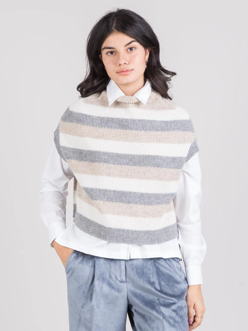 Gilet a righe | PESERICO Discount