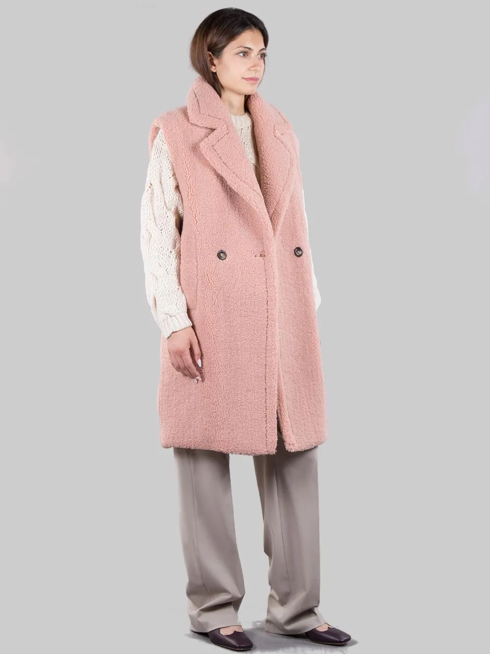 Gilet lungo in ecopelliccia | BETTA CORRADI Sale