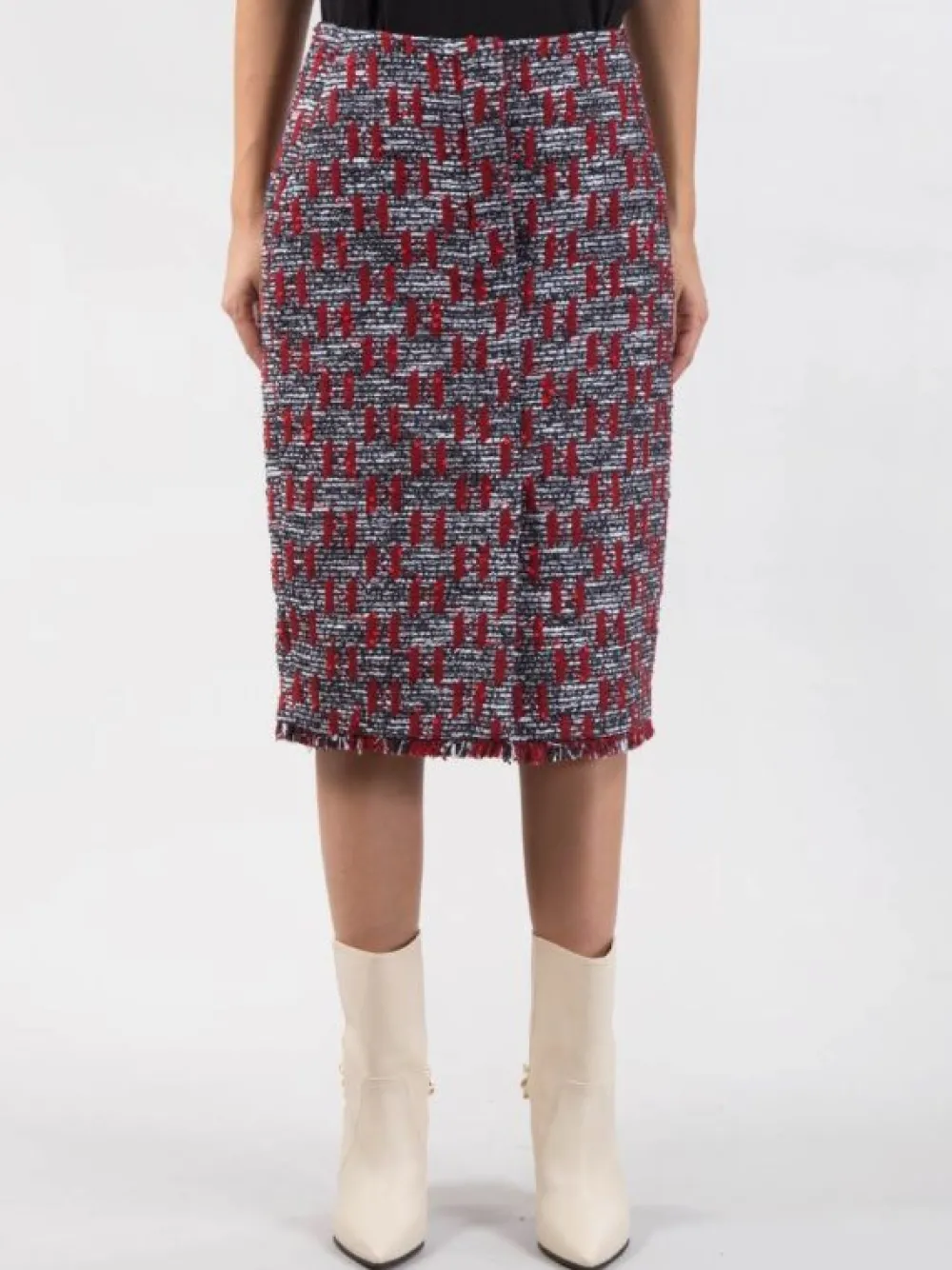 GONNA LONGUETTE A TUBINO IN BOUCLÉ | KARL LAGERFELD New