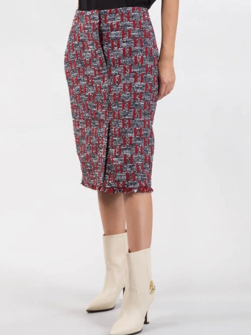 GONNA LONGUETTE A TUBINO IN BOUCLÉ | KARL LAGERFELD New