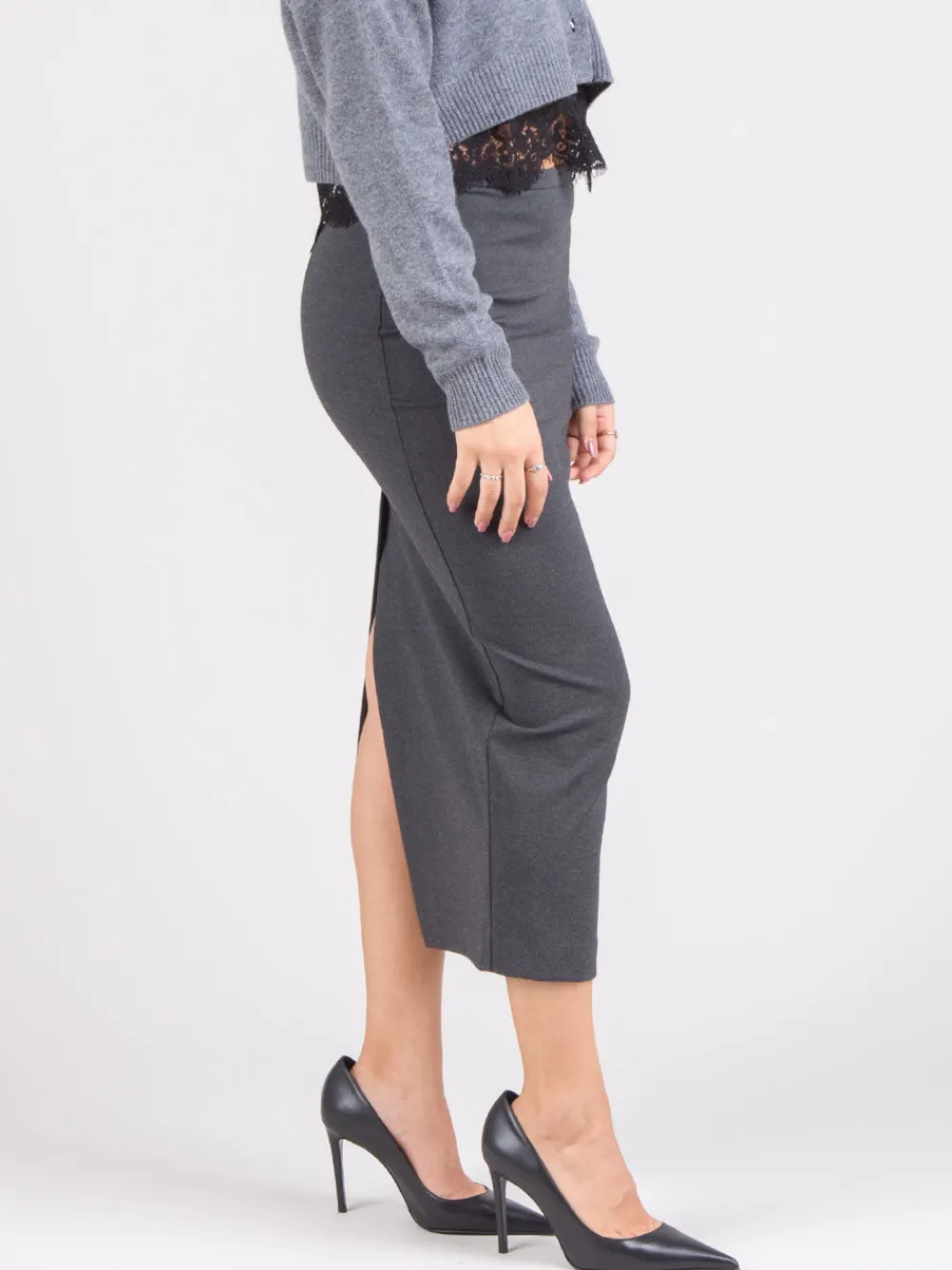 Gonna longuette in punto stoffa | PINKO Discount