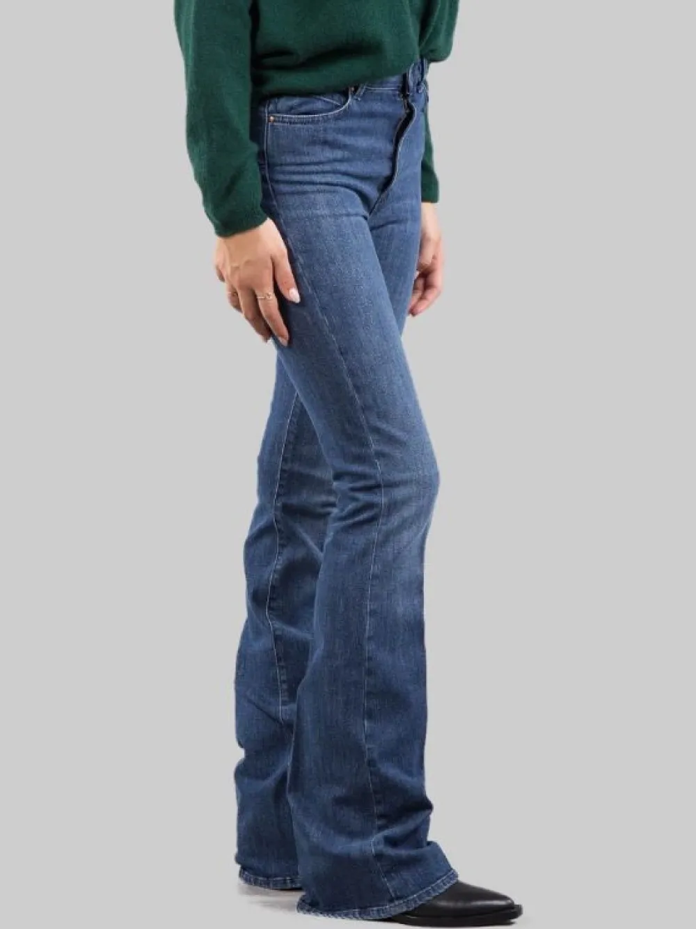 JEANS 5 TASCHE FLARE IN DENIM ELASTICIZZATO SLIM FIT | CIGALA'S Hot