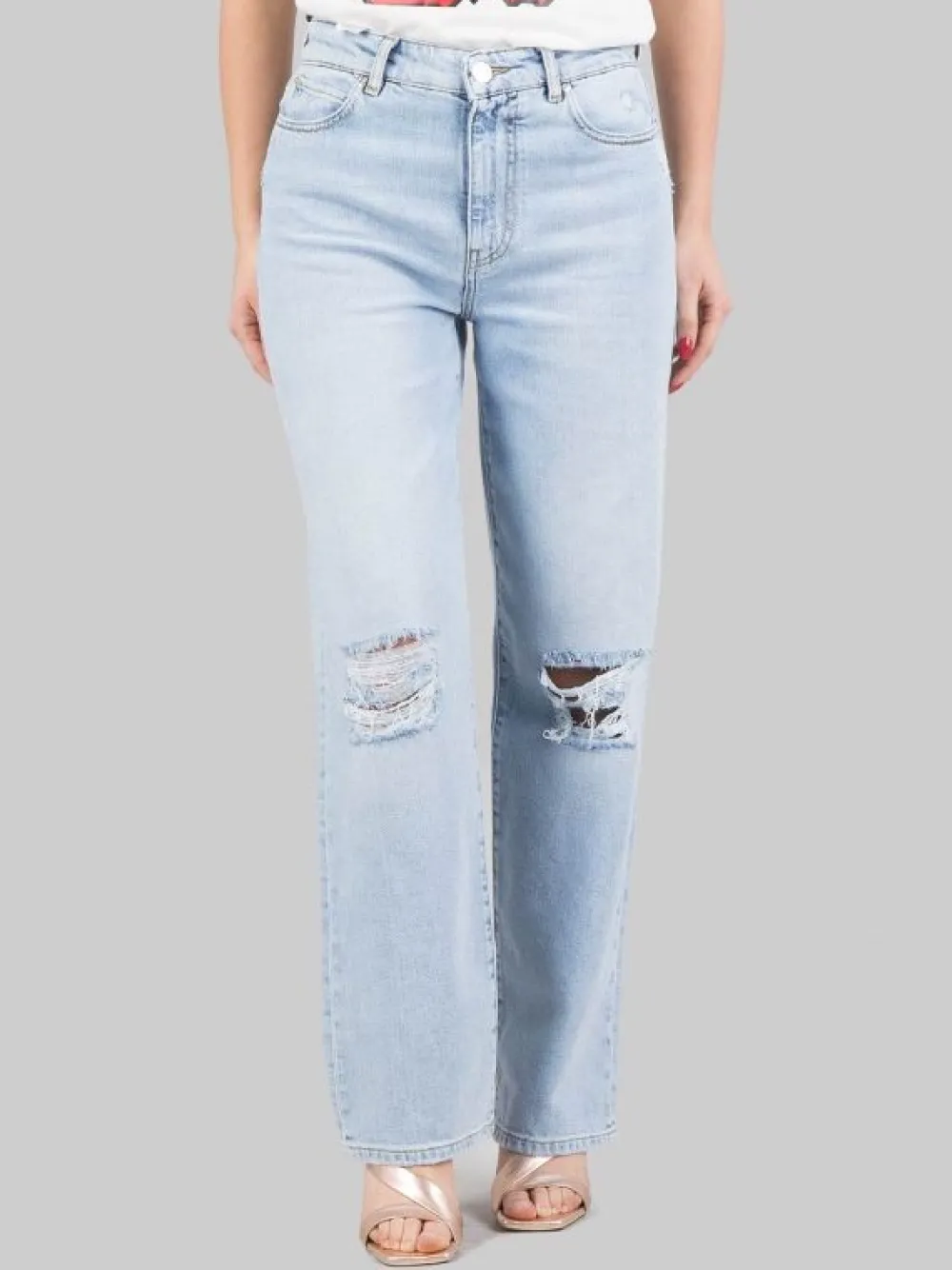 BARBRA BOYFRIEND CON STRAPPI | PINKO Discount