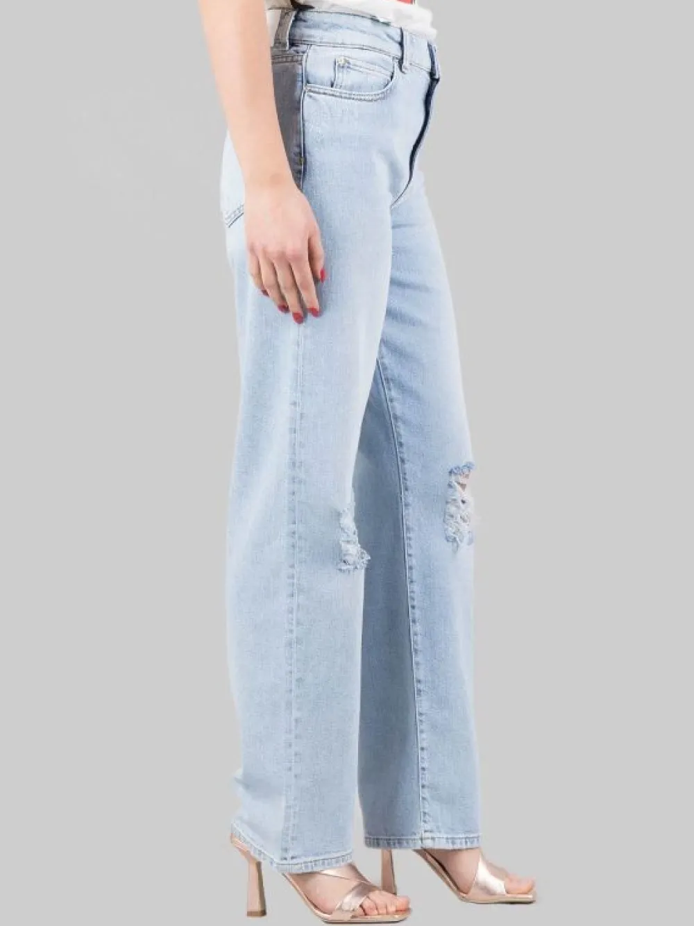 BARBRA BOYFRIEND CON STRAPPI | PINKO Discount