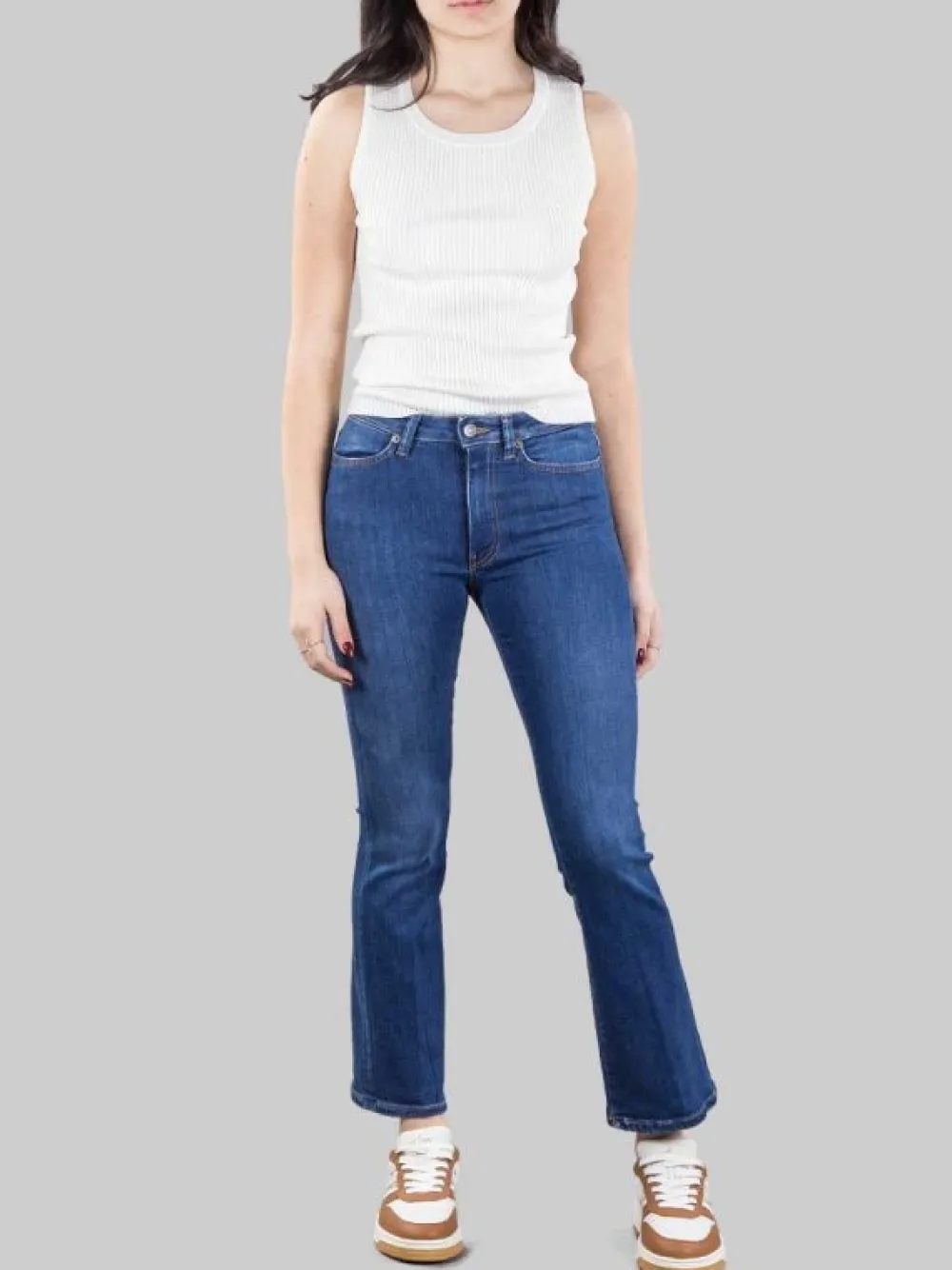 MANDIE SLIM FIT WIDE LEG CUT OUT | DONDUP Discount