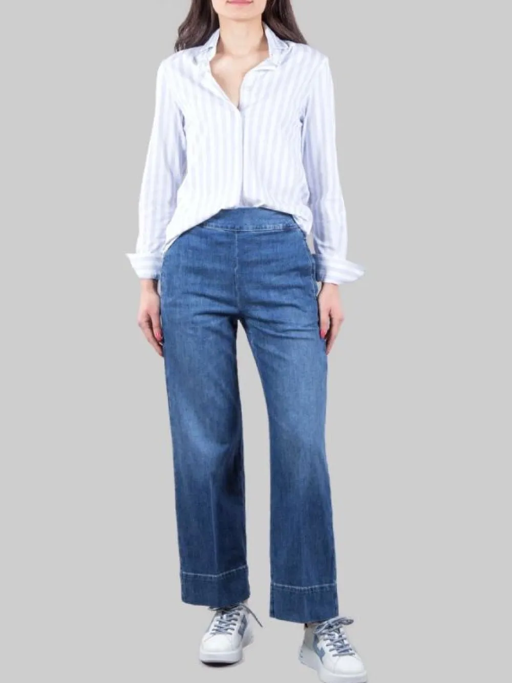 RELAXED IN COTONE ELASTICIZZATO CON ELASTICO IN VITA | CIGALA'S Clearance
