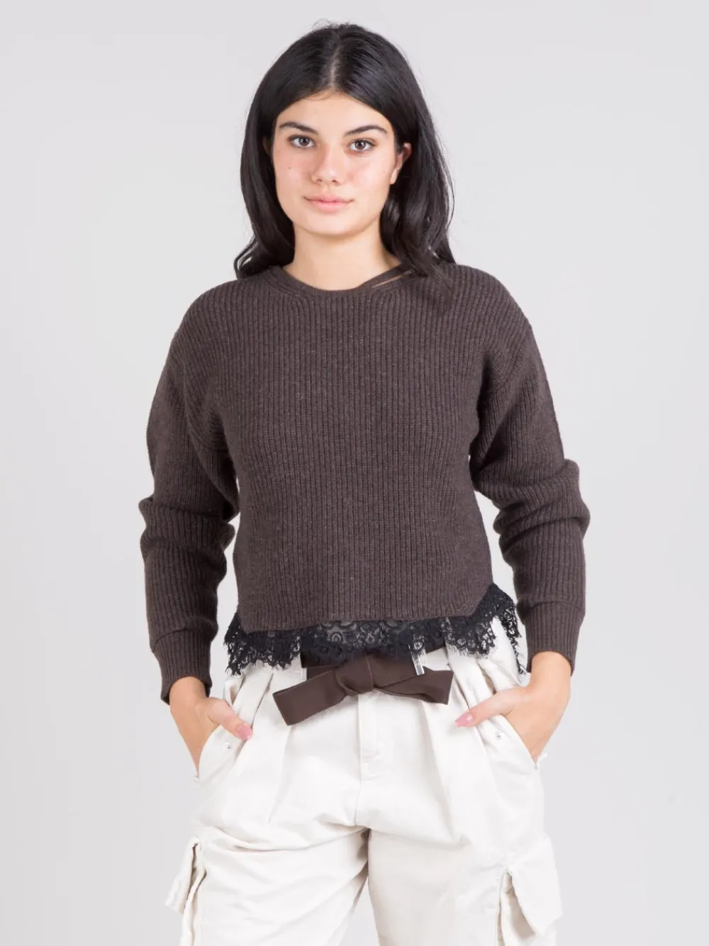 Maglia con pizzo | PINKO Fashion
